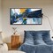 Large Abstract Canvas Wall Art for Living Room - Blue and white